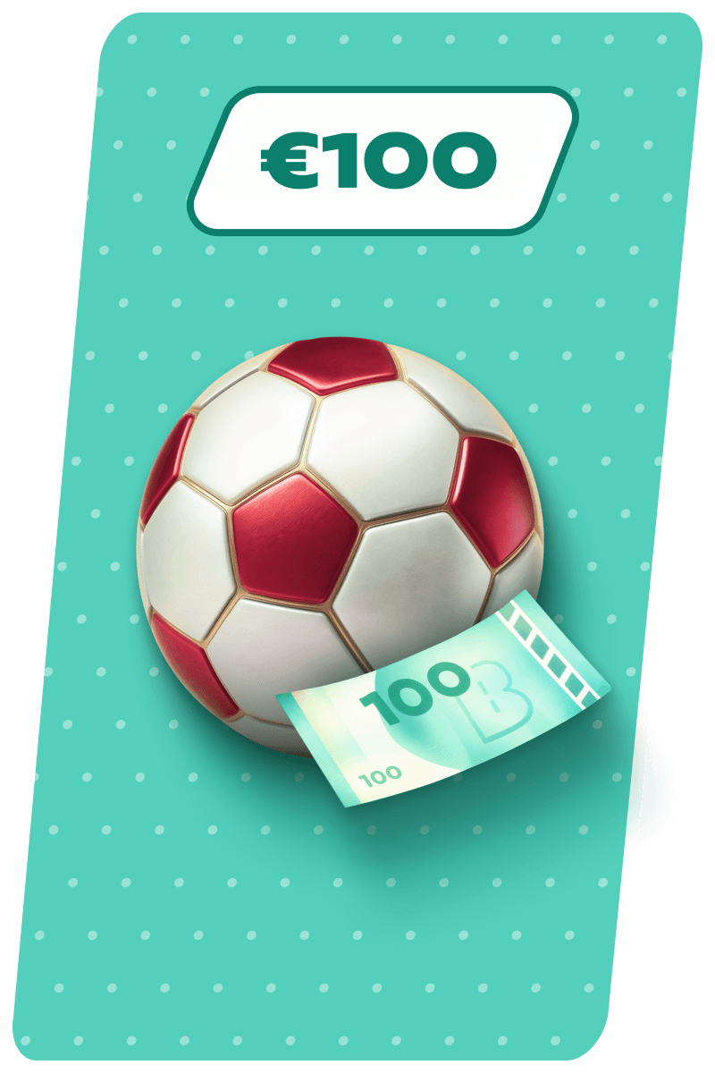 Platziere eine 100&nbsp;€ Wette auf Sport
